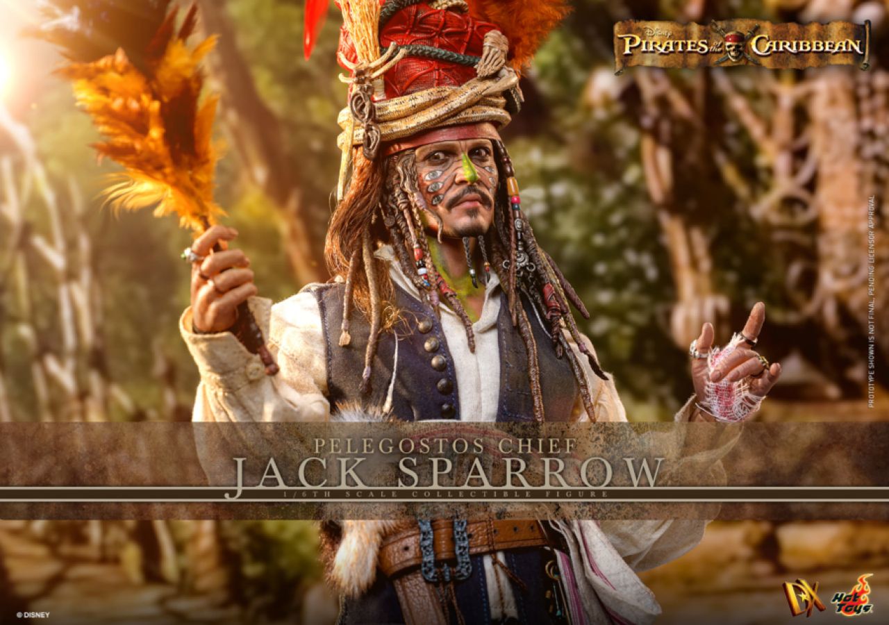 Pirates of the Caribbean 2 - Pelegostos Chief Jack Sparrow 1:6 Scale Collectible Action Figure