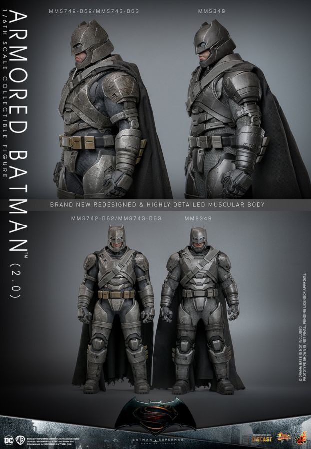 Batman v Superman: Dawn of Justice - Armored Batman (2.0) 1:6 Scale Collectable Action Figure