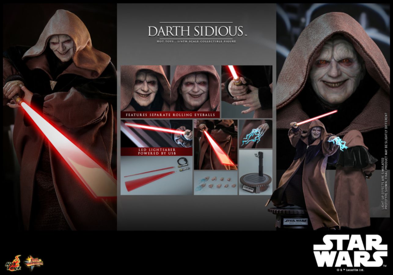 Star Wars: Revenge of the Sith - Darth Sidious 1:6 Scale Collectible Action Figure