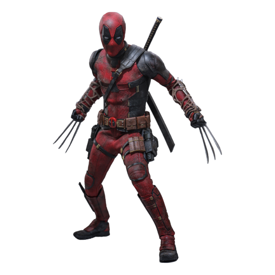 Deadpool & Wolverine - Deadpool (Battling Version) 1:6 Scale Collectible Action Figure