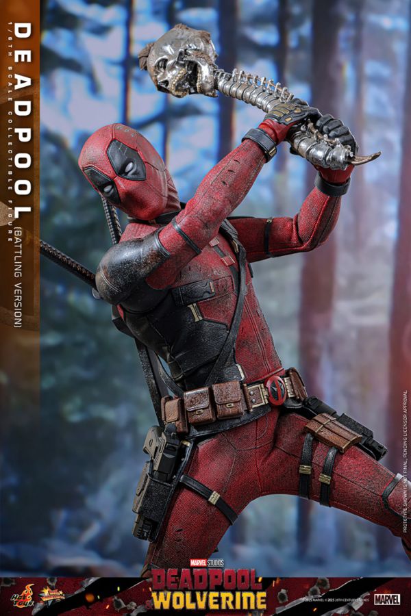 Deadpool & Wolverine - Deadpool (Battling Version) 1:6 Scale Collectible Action Figure