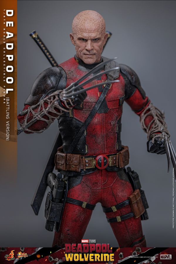 Deadpool & Wolverine - Deadpool (Battling Version) 1:6 Scale Collectible Action Figure