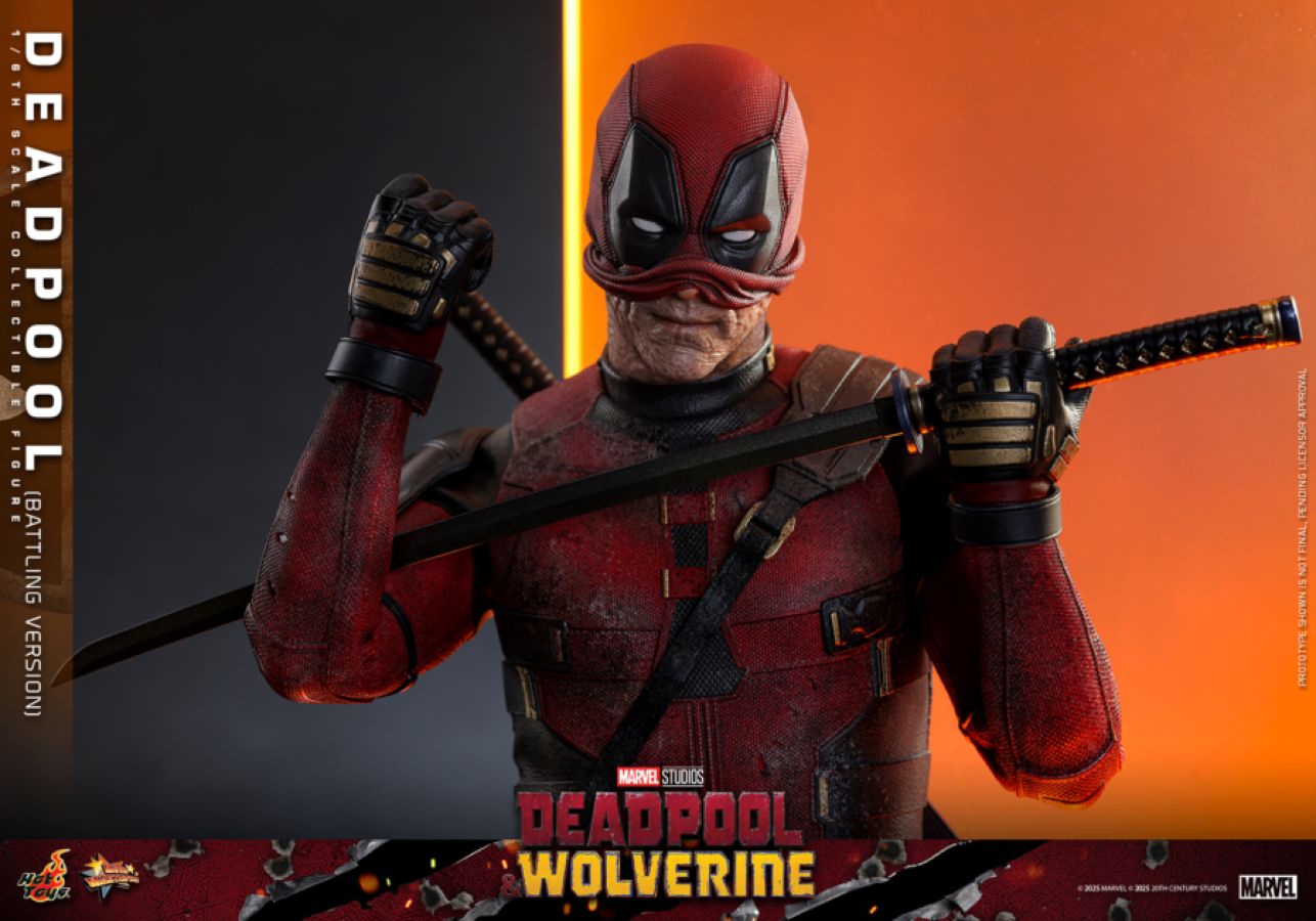 Deadpool & Wolverine - Deadpool (Battling Version) 1:6 Scale Collectible Action Figure