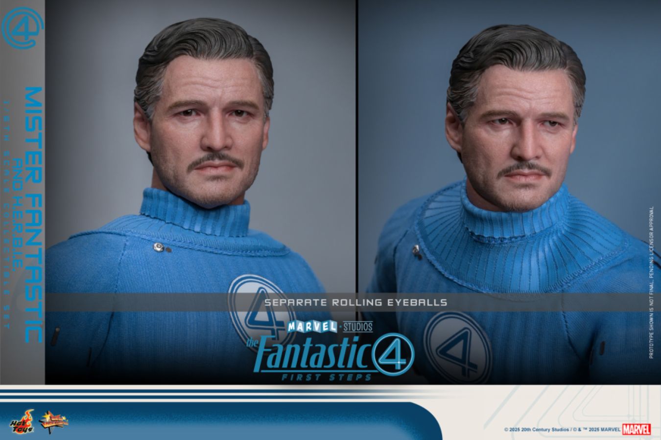 The Fantastic Four: First Steps - Mr. Fantastic & HERBIE 1:6 Scale Collectable Figure Set