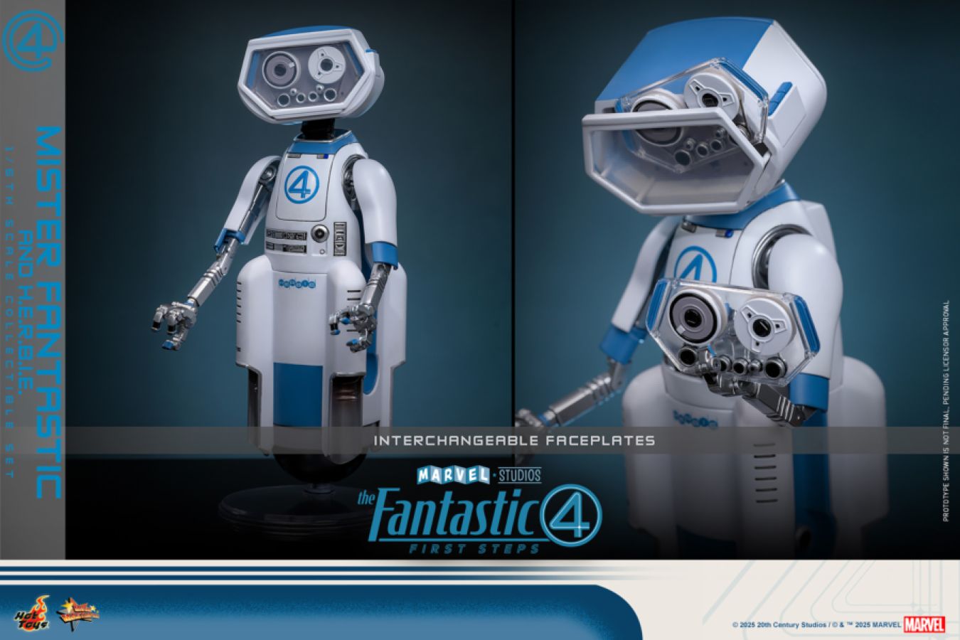The Fantastic Four: First Steps - Mr. Fantastic & HERBIE 1:6 Scale Collectable Figure Set