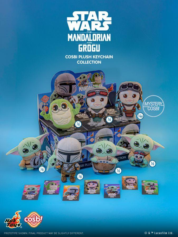 Star Wars: The Mandalorian - Grogu & Friends Cosbi Plush Keychain Collection (Display of 6)