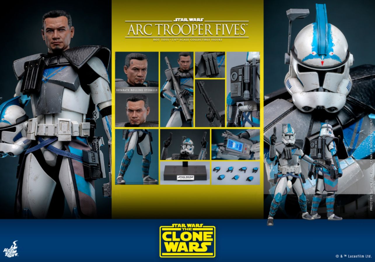 Star Wars: The Clone Wars - Arc Trooper Fives 1:6 Scale Collectable Action Figure