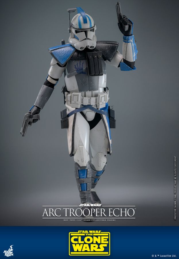 Star Wars: The Clone Wars - Arc Trooper Echo 1:6 Scale Collectible Action Figure