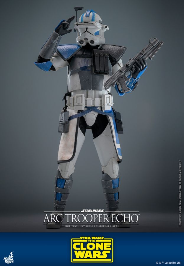 Star Wars: The Clone Wars - Arc Trooper Echo 1:6 Scale Collectible Action Figure