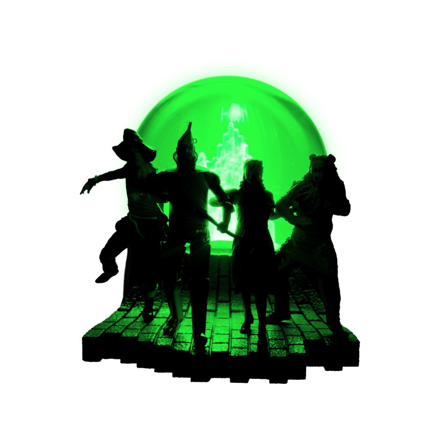 Wizard of Oz - Characters Light-up Snow Globe