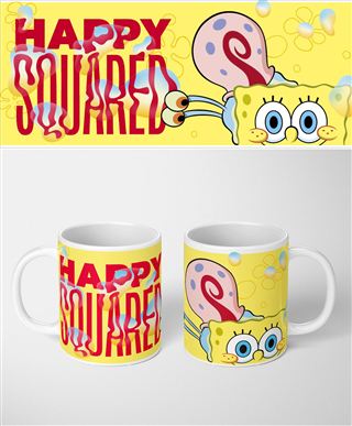 SpongeBob - Happy Squared - White Mug