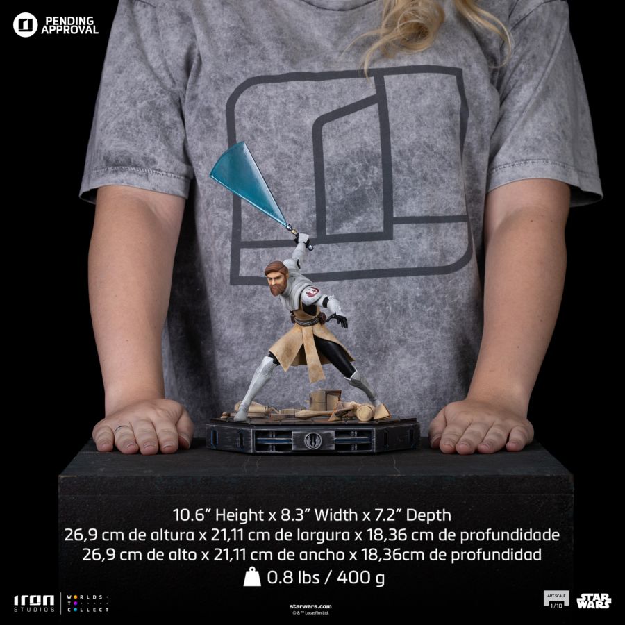 Star Wars: Clone Wars - Obi-Wan Kenobi 1:10 Scale Statue