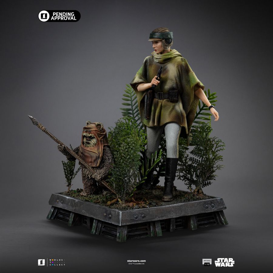 Star Wars - Leia and Wicket 1:10 Scale Statue
