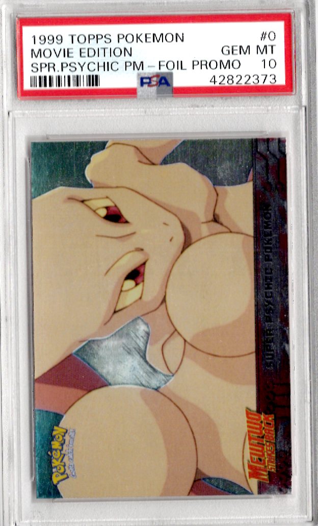 1999 Topps Pokemon The Movie Edt 0 Movie Edition Spr.Psychic Pm-Foil Promo - PSA 10