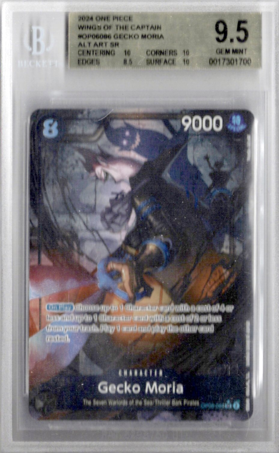 2024 One Piece Wings Of The Captain OP06-086 Gecko Moria - BGS 9.5