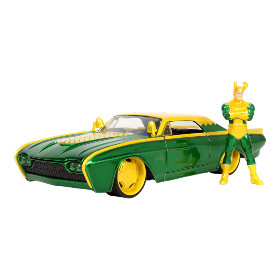 Marvel Comics - Loki & 1963 Ford Thunderbird 1:24 Scale