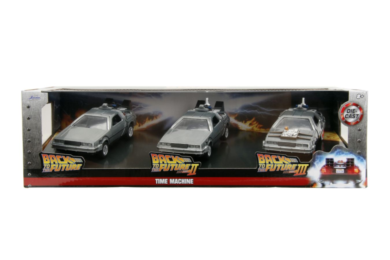 Back to the Future - DeLorean 1:32 Scale 3-Pack