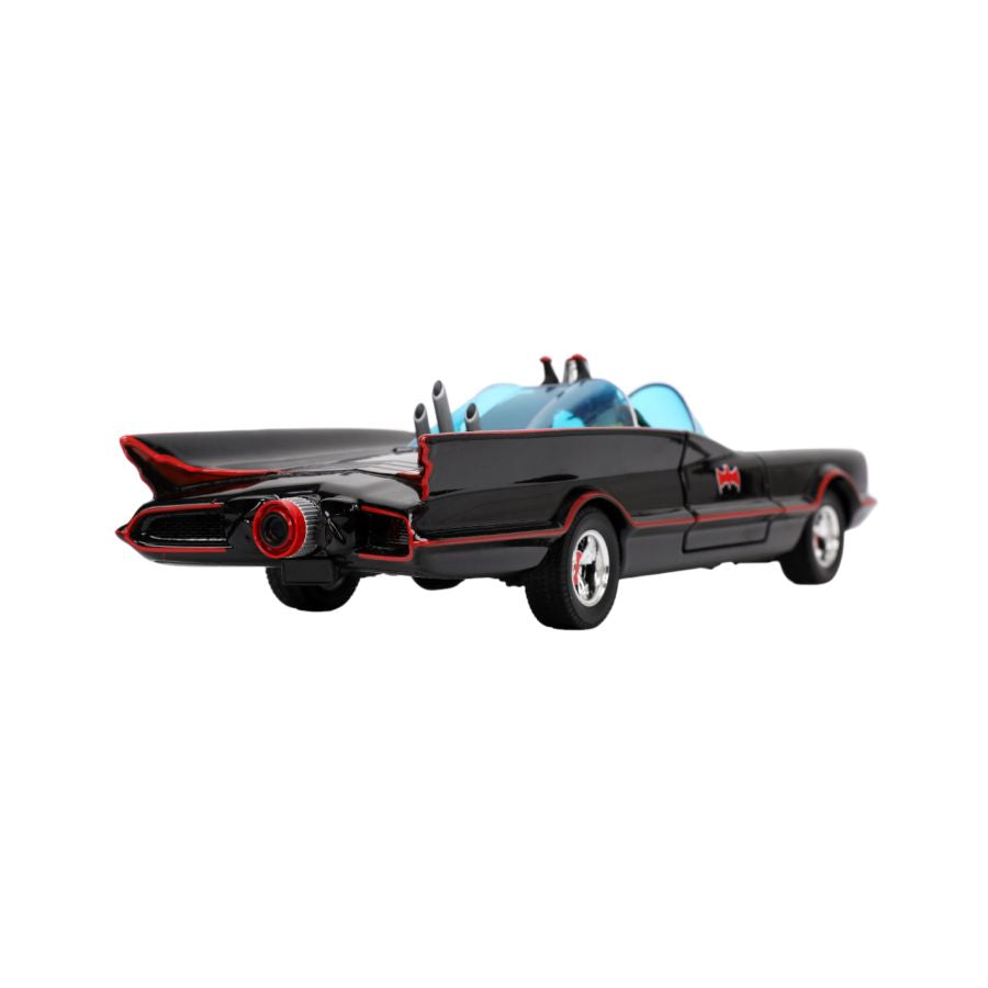 Batman (TV) - Classic Batmobile with 4 Figures 1:24 Scale Set