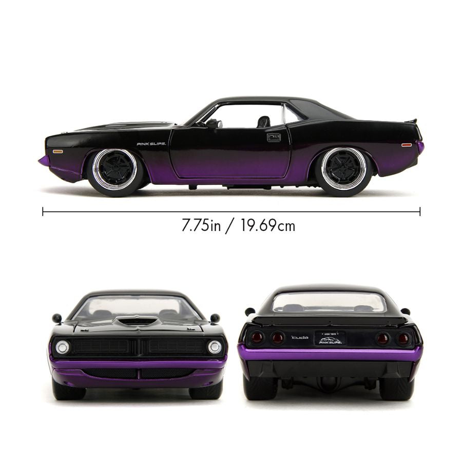 Pink Slips - '73 Plymouth Barracuda 1:24 Scale Diecast Vehicle