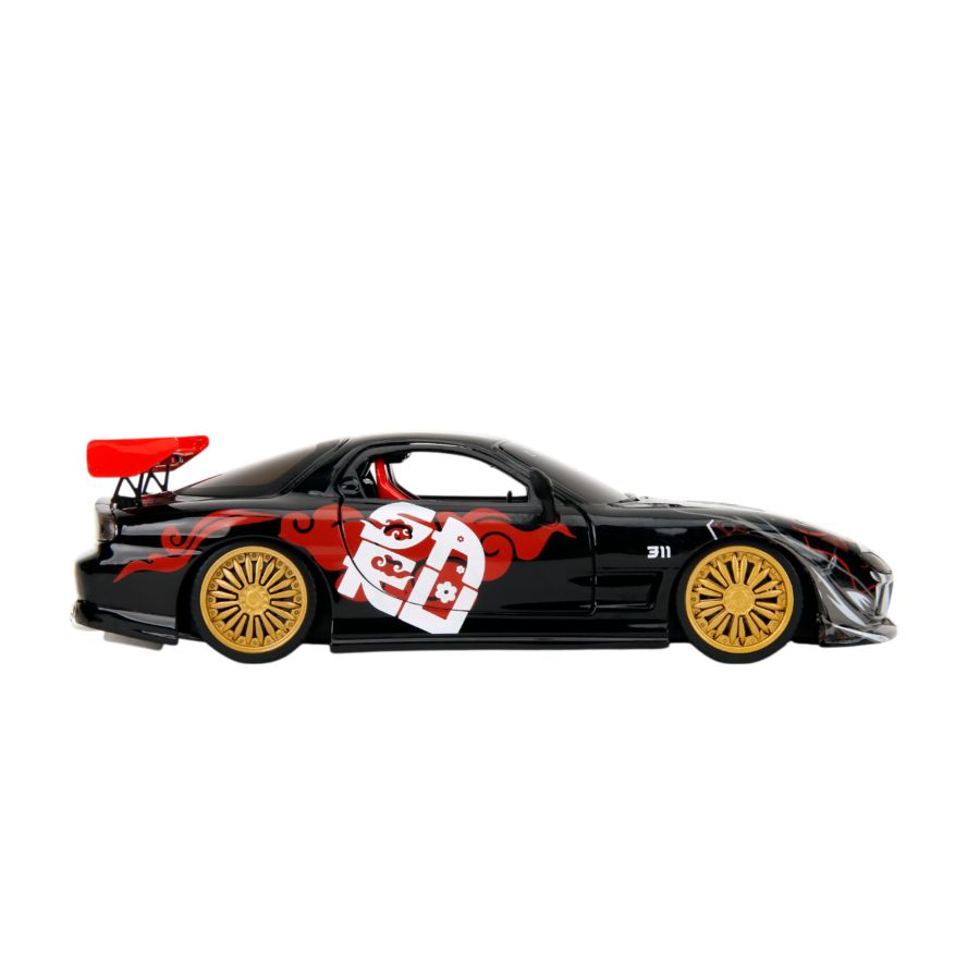 Lab Monkeys - 1:24 Mazda RX-7 Diecast Vehicle with SARU 3.25" Figure