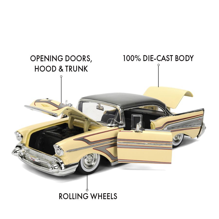 Big Time Muscle - 1957 Chevy Bel Air 1:24 Scale Diecast Vehicle