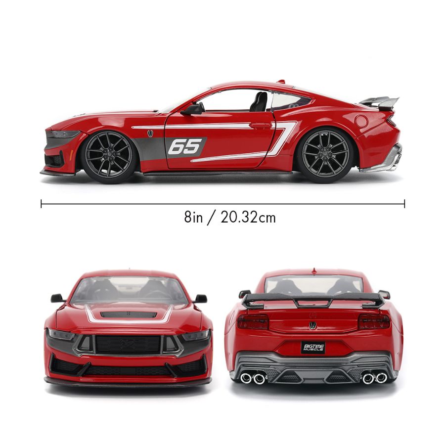 Big Time Muscle - 2024 Ford Mustang Dark Horse 1:24 Scale Diecast Vehicle