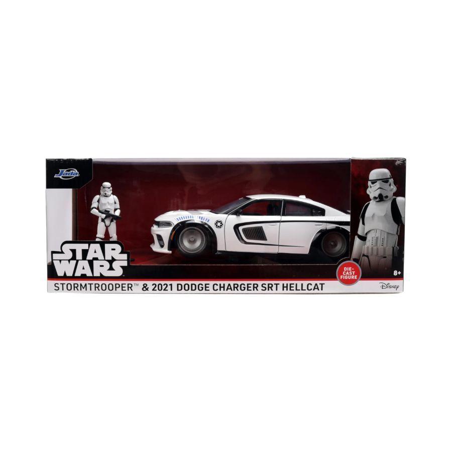 Star Wars - 1:24 2021 Dodge Charger Diecast Vehicle w/Storm Trooper