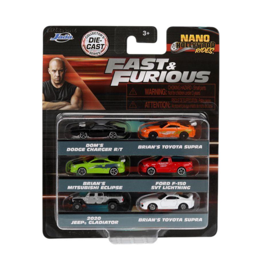 Fast & Furious - Nano Hollywood Rides 6-Pack (Wave 3A)