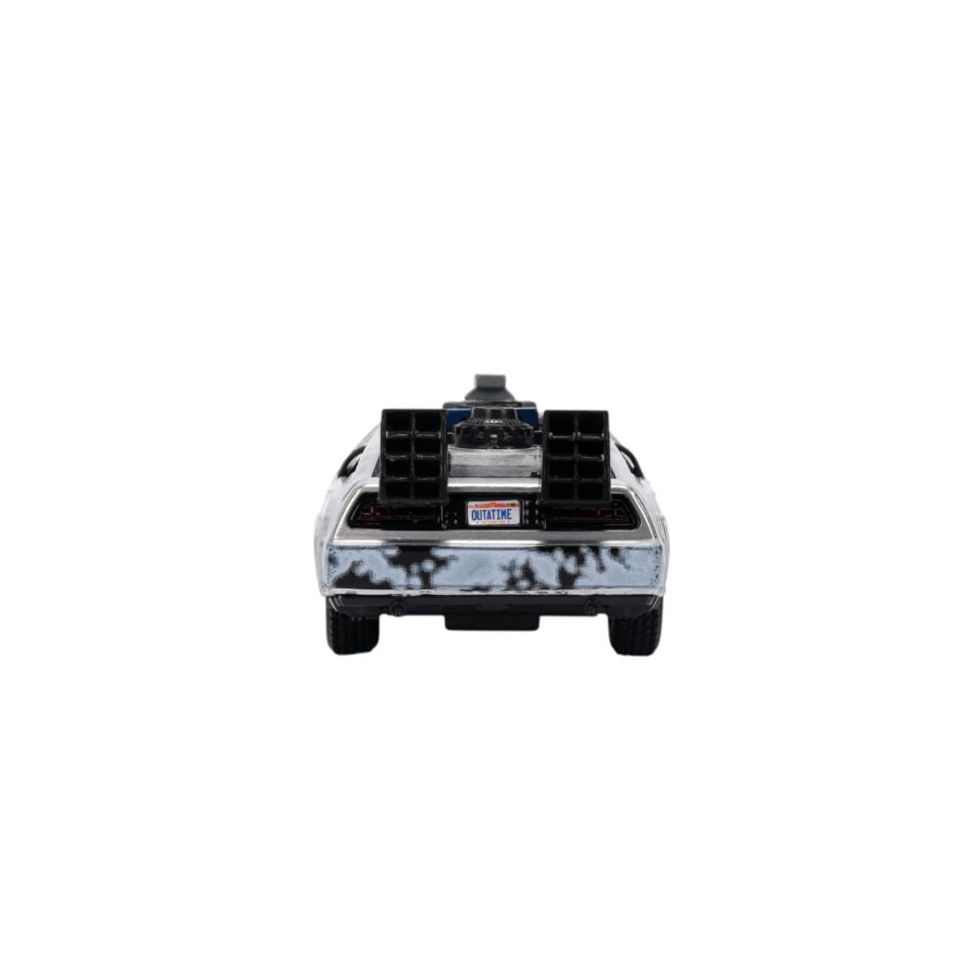 Back to the Future - Delorean (Frosted) 1:32 Scale Vehicle with Truck Box (SDCC Exclusive)