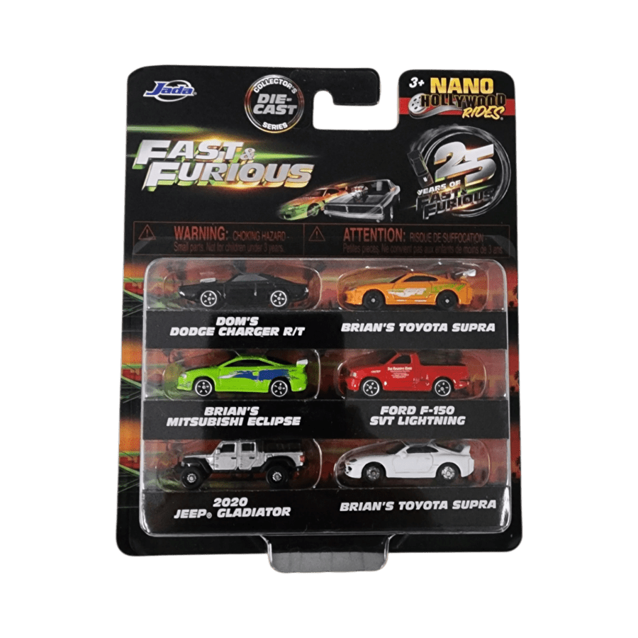 Fast & Furious - Nano Hollywood Rides 6-Pack Assortment