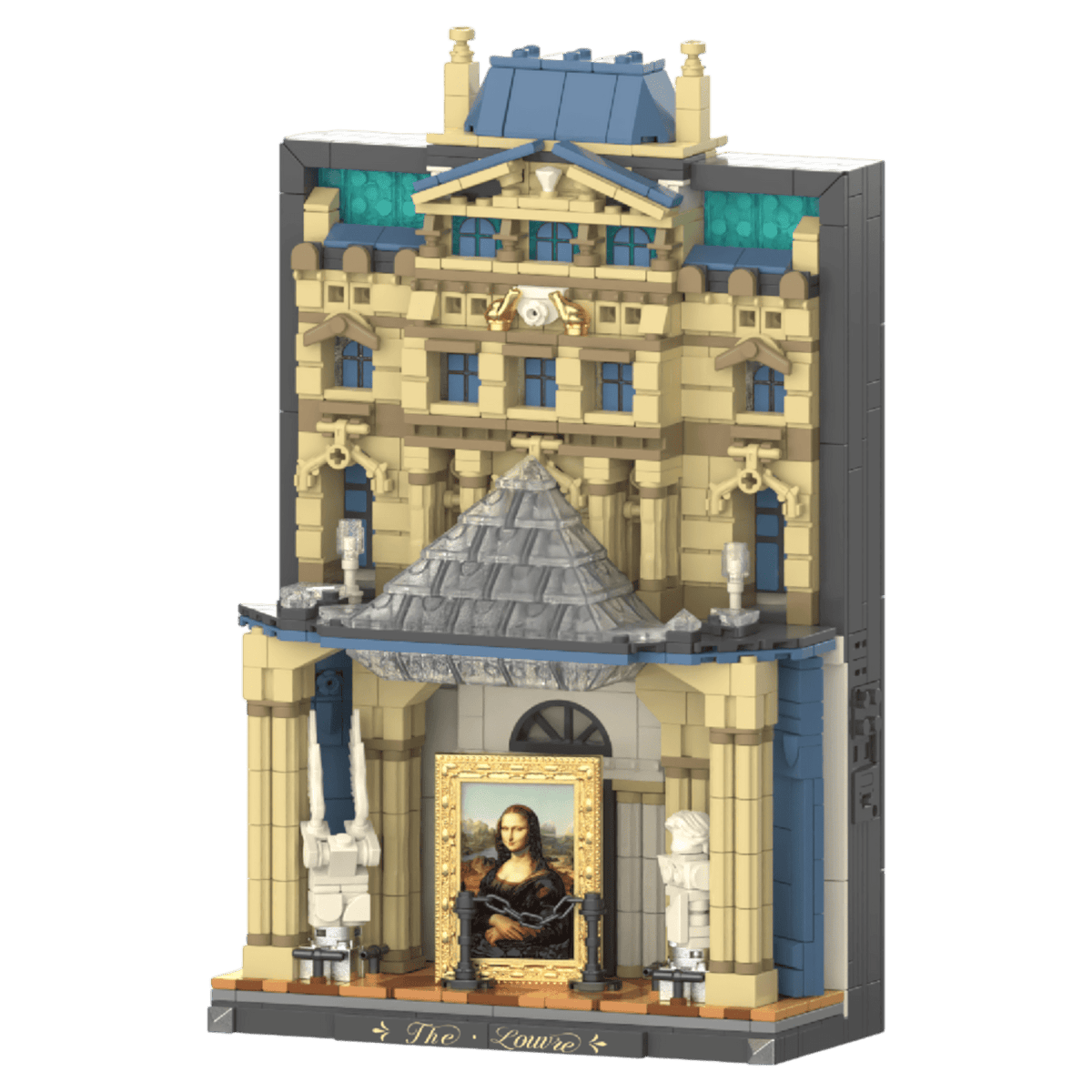 JAKI - Louvre Art Realm Plastic Brick Kit (1211 Piece Set)