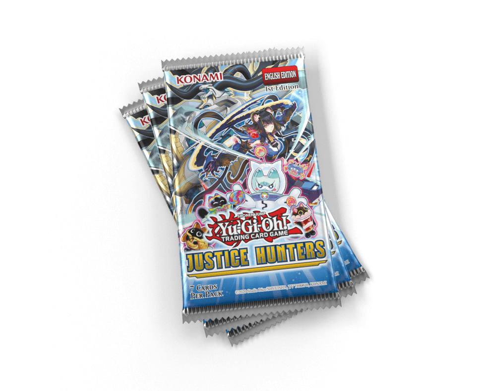 YuGiOh Justice Hunters - 7 x Card Booster