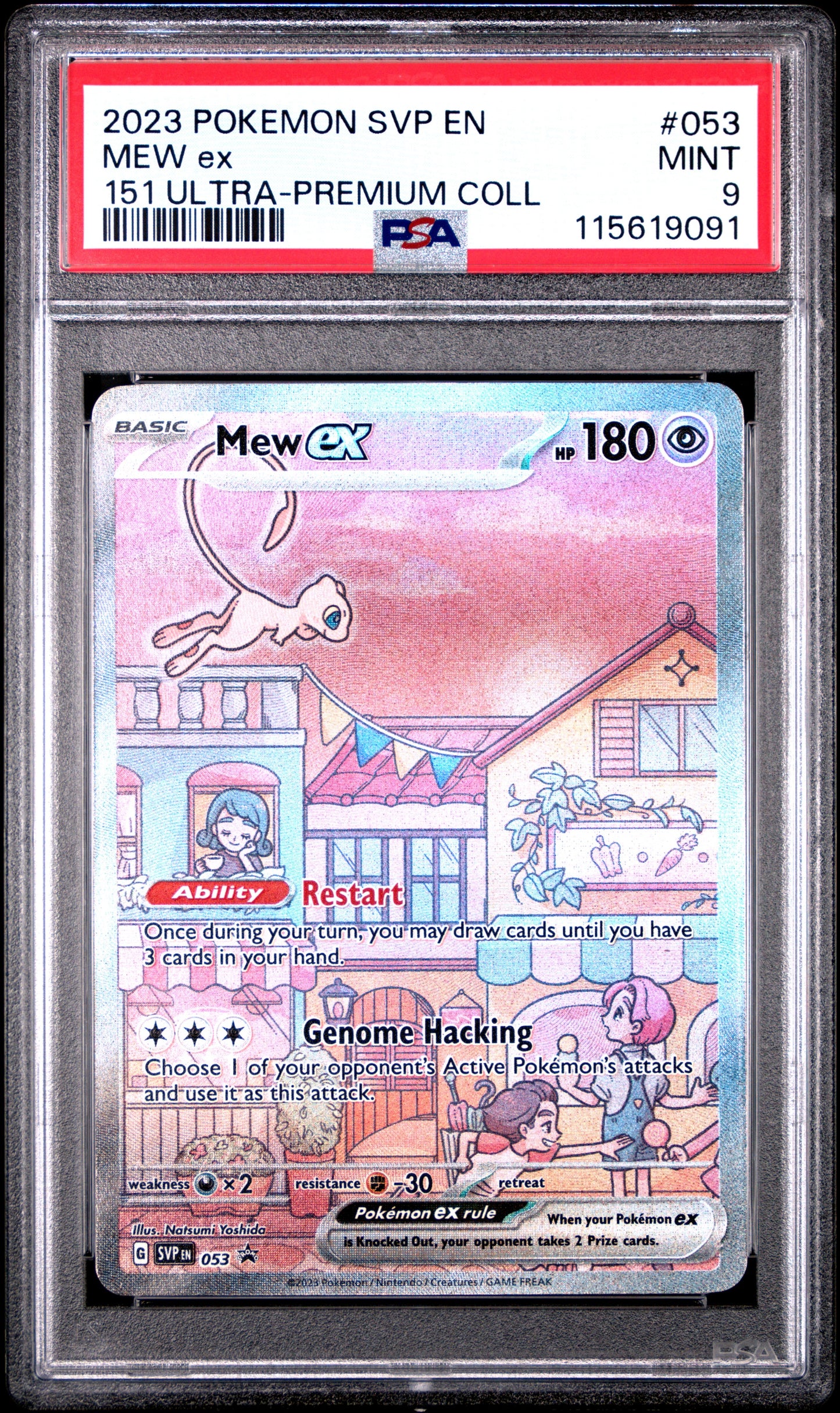 2023 Pokemon Svp En-Sv Black Star Promo 053 Mew Ex 151 Ultra-Premium Coll - PSA 9