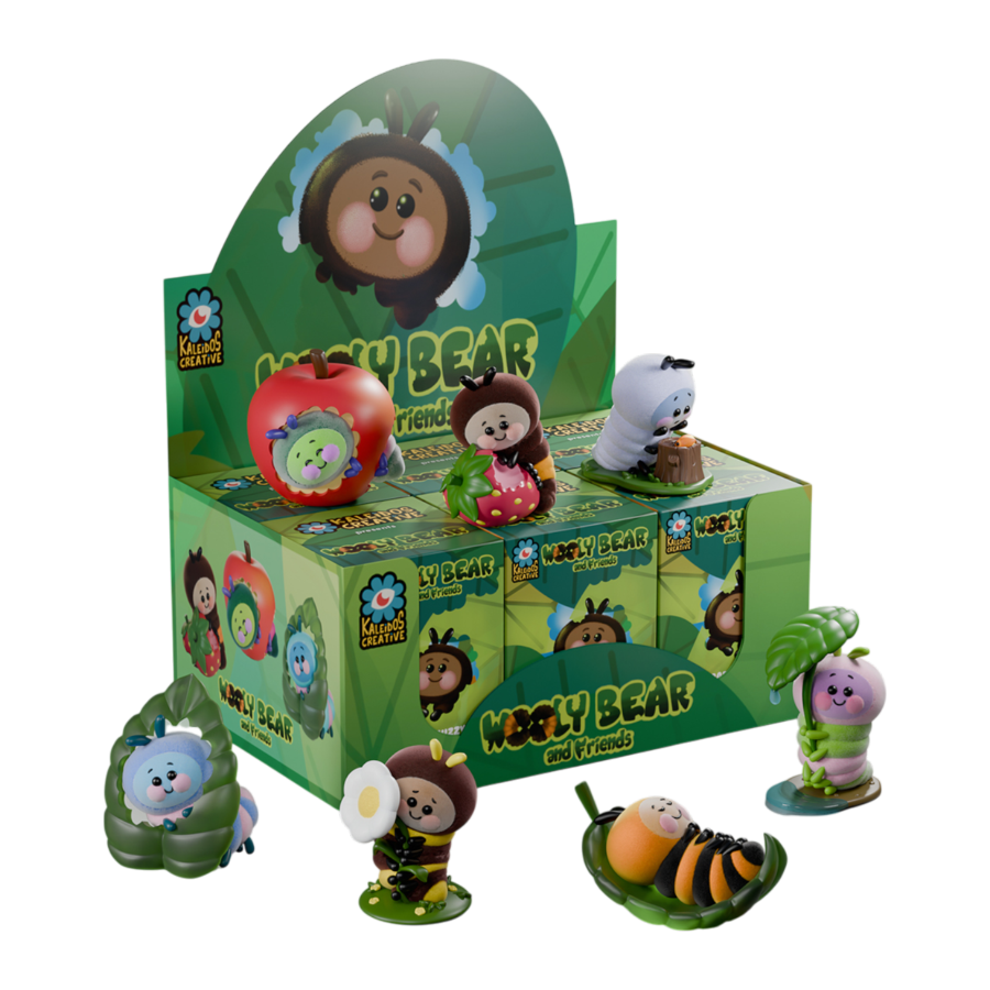 Kaleidos Creative - Wooly Bear & Friends Plush Blind Box Series 1 (Display of 6)