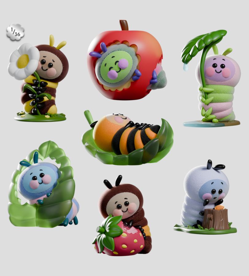 Kaleidos Creative - Wooly Bear & Friends Blind Box Series 1 (Display of 6)