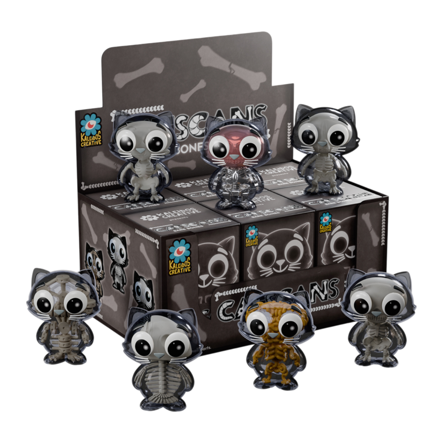 Kaleidos Creative - Catscans Bare Bones Blind Box Series 2 (Display of 6)