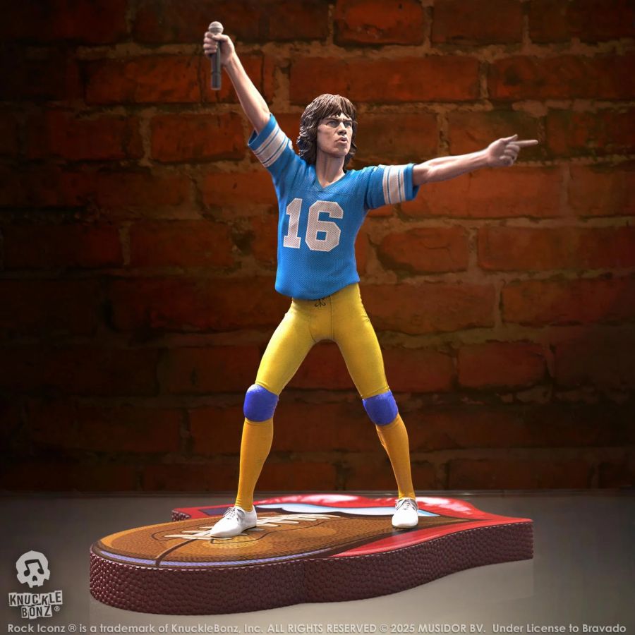 Rolling Stones - Mick Jagger Tour '81 (Blue Jersey) Statue