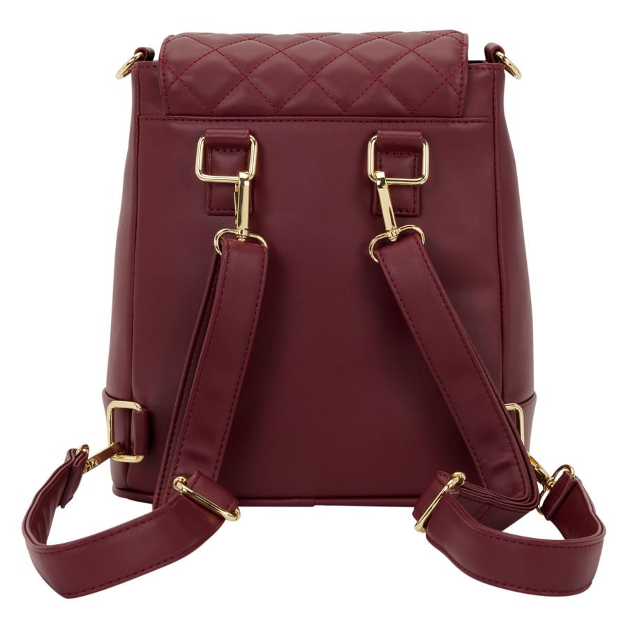 Loungefly - Red Pin Trader Convertible Mini Backpack & Crossbody Bag