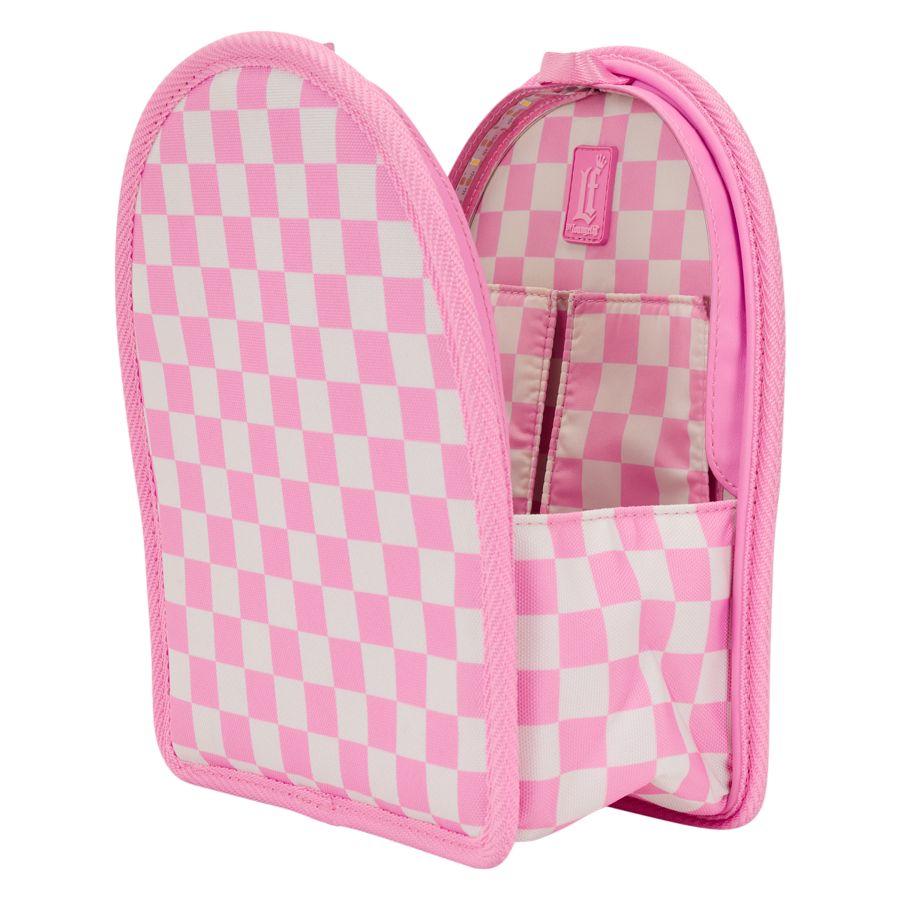 Loungefly - Pink Checkerboard Light-Up Mini Backpack Insert Organizer