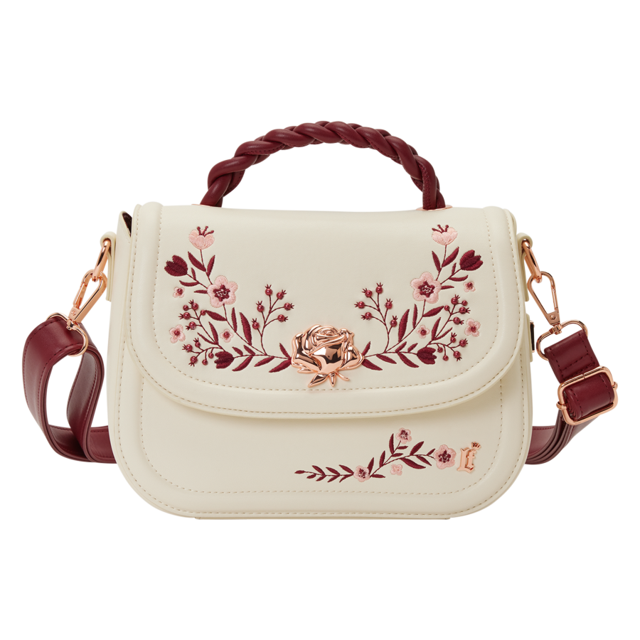 Loungefly - Cream & Red Floral Crossbody Bag