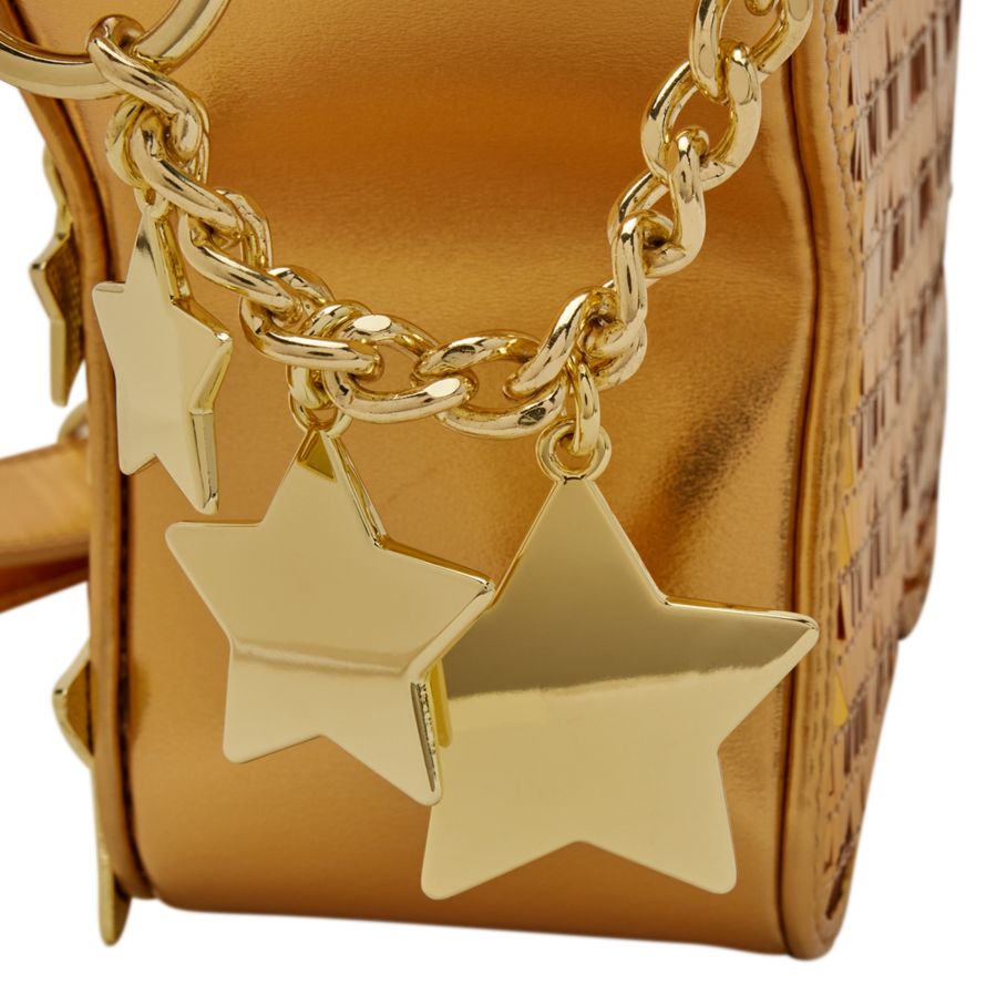 Loungefly - Figural Gold Stars Sequin Crossbody Bag