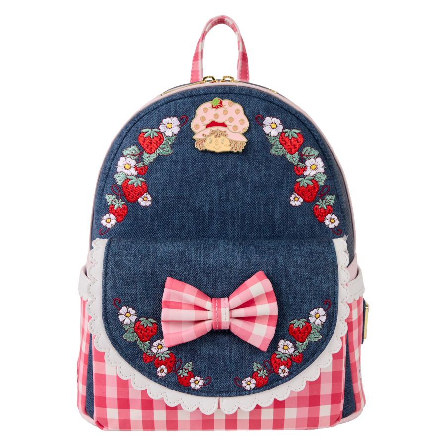 Strawberry Shortcake - Faux Denim Mini Backpack