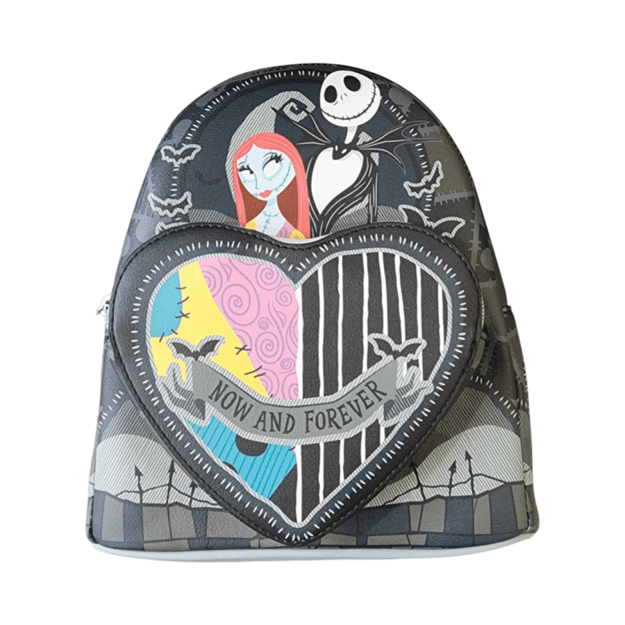Nightmare Before Christmas - Jack & Sally Split Heart US Exclusive Mini Backpack