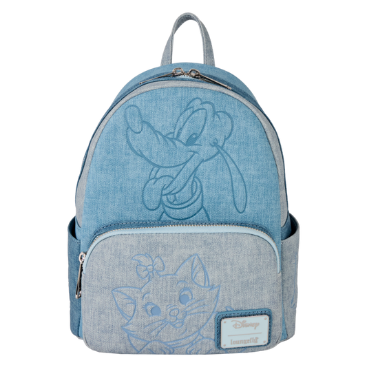 Disney - Dogs & Cats Faux Denim Mini Backpack