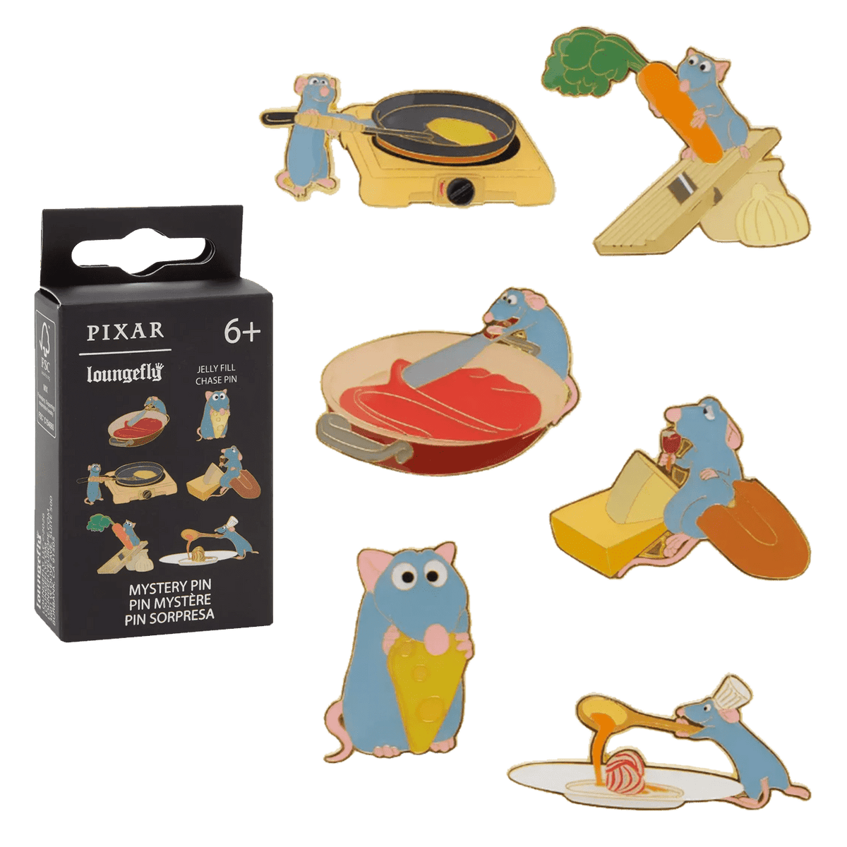 Ratatouille - Remy Blind Box Pins Assortment (Display of 12)