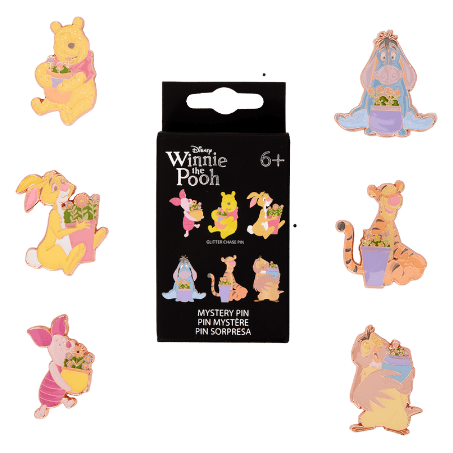 Winnie the Pooh - Flower Pots Blind Box Pin Blind Box Assortment (Display of 12)