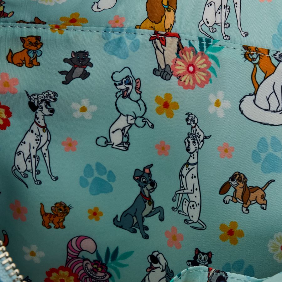 Disney - Dogs & Cats Faux Denim Convertible Tote Bag with Coin Bag