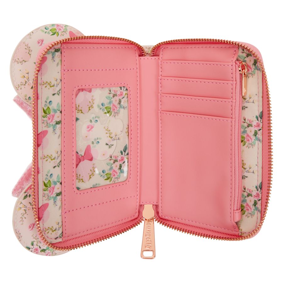 Disney - Minnie Mouse Floral Zip Around Wallet