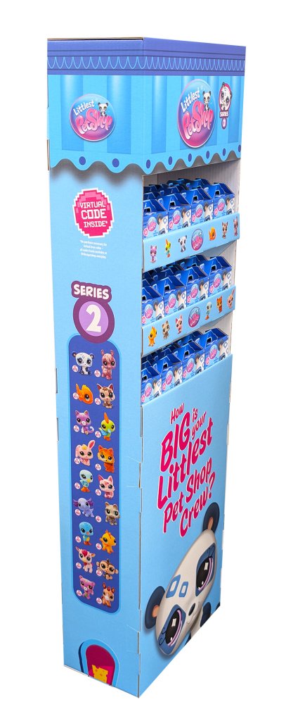 Littlest Pet Shop Sidekick Display w/ 49 Pet Surprise Blinds