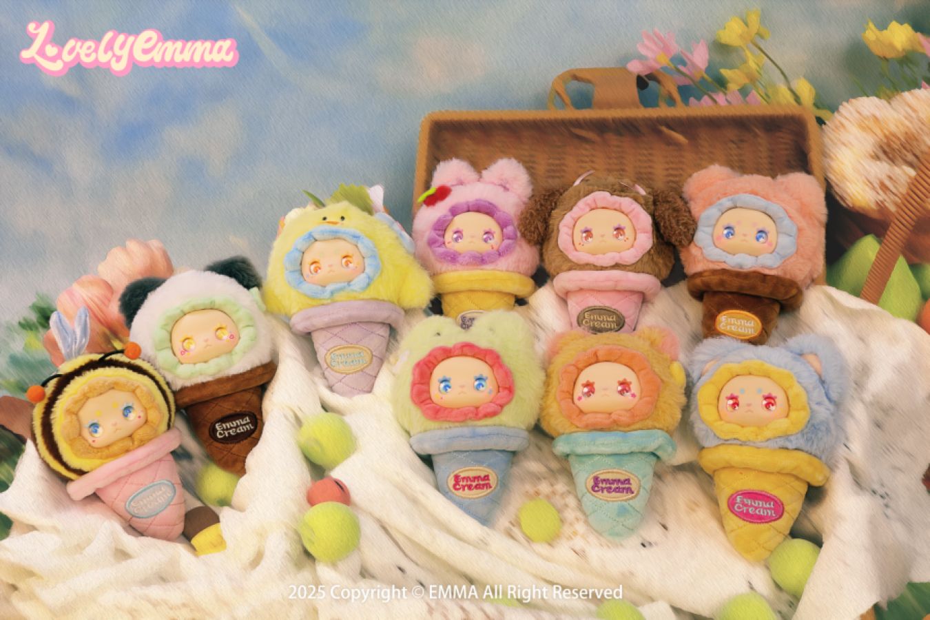Lovely Emma - Scoop Ice Cream Series Plush Blind Bag (Display of 8)
